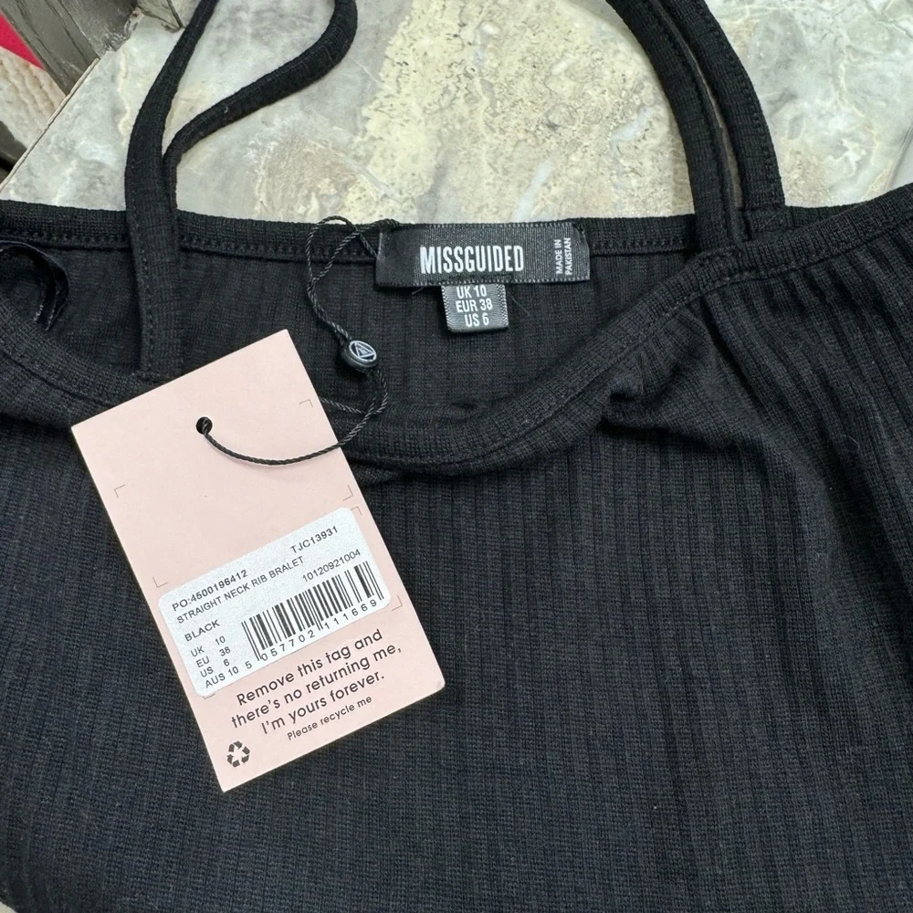 Misguided Ribbed Bralet - Picture 3 of 3